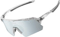 Polarized Cycling Glasses by [Brand Name] - Unisex Translucent & Gray Design for Ultimate Clarity