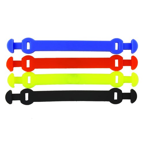 Andux Silicone Tennis Vibration Dampener Long Buckle Type Reduce Vibration 6pcs/Set BZQ-06 (Blue)
