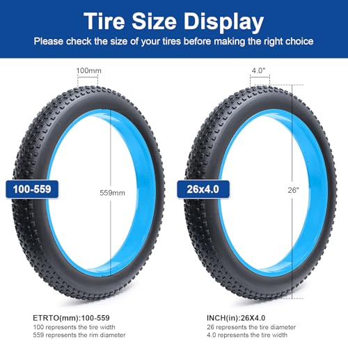 26x4.0 Off Road Electric Bike Tire Fat Mountain Bicycle Tire