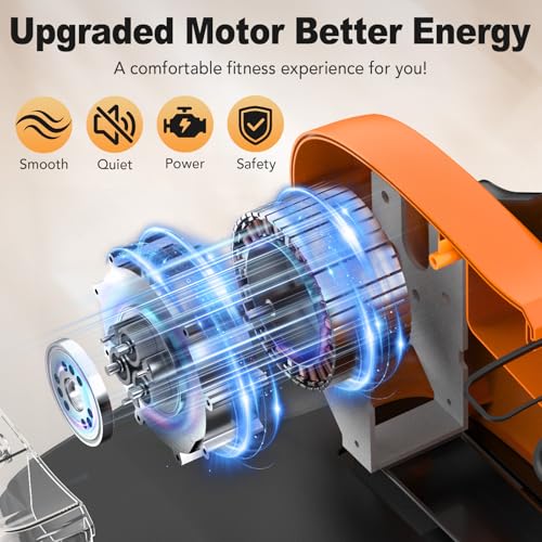 Under Desk Elliptical Leg Exerciser for Seniors - Orange