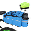 Lixada Bicycle Pannier Bag with Rain Cover, Bicycle Seat Multifunctional Insulated Trunk Cooler Bag, Shoulder Bag, 29 * 16 * 17cm (Blue)