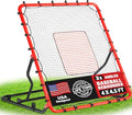 Baseball Rebounder Net 4x4.5 ft with 3 Adjustable Angles & Targets