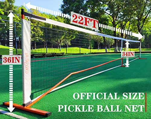 Zdgao Pickleball Net with Court Marking Kit, 4 Pickle Balls, and Carry Bag - Complete Bundle for Easy Setup and Play on Any Surface
