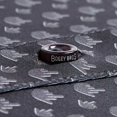 Bogey Bros Golf Polo Shirt for Men - Birdie Finger Raven X-Large, 4-Way Stretch, UPF 50, Moisture Wicking Athletic Fit