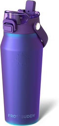 Frost Buddy 16oz Insulated Water Bottle - Leak-Proof Stainless Steel | 24-Hour Cold Retention | Perfect for Gym & Travel