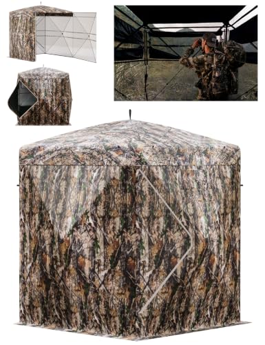 Outmax 270° Waterproof Camouflage Hunting Blind for Deer & Wildlife