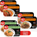 Kosher Ready Meals Pack - Beef & Chicken Fully Cooked, Shelf Stable 6 Pack