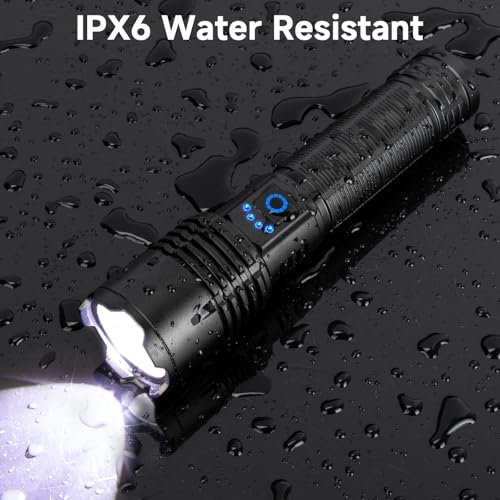 Rechargeable LED Flashlight 4 Pack Super Bright 99,000 Lumens Waterproof Handheld Outdoor Camping Lantern