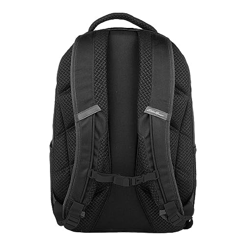 Eddie Bauer Adventurer 25L Backpack with Hydration & Laptop Sleeve, Black