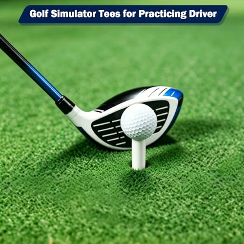 14 Pcs Rubber Golf Tees for Indoor & Outdoor Practice - Multiple Sizes