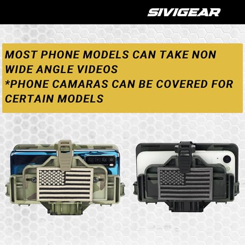 Coyote Brown Tactical Phone Holder for 6.0-7.7 Inch Devices, MOLLE Chest Mount
