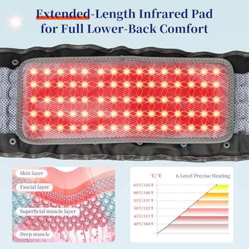 Red Light Decompression Belt with Electric Pump for Back Pain Relief