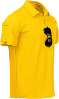 SCODI Men's Performance Polo Shirt - Short Sleeve Tactical Golf Tee for Daily Casual Wear