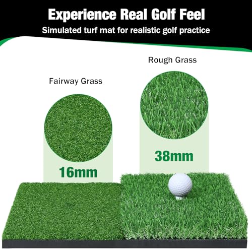 Golf Practice Net 10x7ft with Targets - Portable Hitting Net for Backyard Indoor & Outdoor Training - Improve Swing & Accuracy (Variation of THIS listing)
