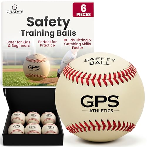Soft Practice Baseballs for Kids - Low Impact Safety Training 6 Pack