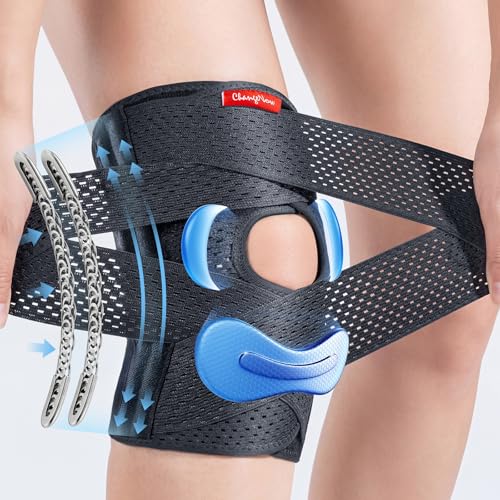 Meniscus Knee Brace Support with Side Stabilizers – Black Medium
