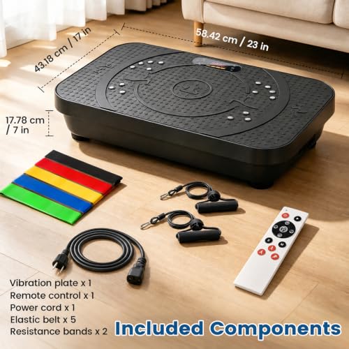 Bigger PowerFuel Large Vibration Plate Exercise Machine for Lymphatic Drainage