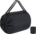 Aosbos Duffle Bag - Foldable Travel Backpack for Men & Women | Large Packable Weekender in Classic Black