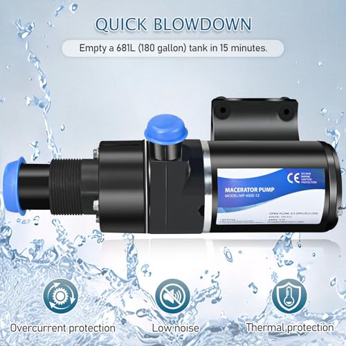 12V RV Macerator Pump for Waste Water Disposal Jabsco 18590-2092
