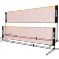 Zicon 20 FT Stainless Steel Portable Badminton Net Set with Foldable Poles