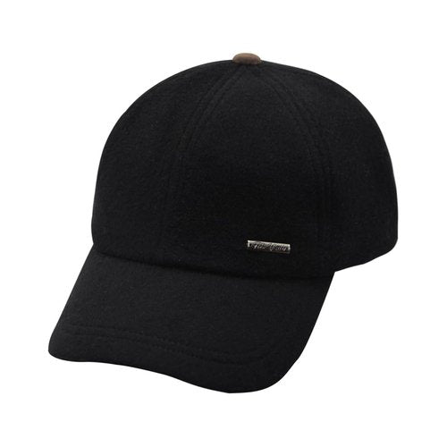 Fits Y'all Wool Classic Baseball Cap with Pigskin Leather: Adjustable Relaxed Fit for Men, Women and All Genders (US, Alpha, Large, Soot Black)