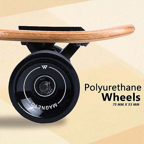 Magneto Bamboo Drop Through Longboard for Cruising Carving & Dancing - Flexible Deck