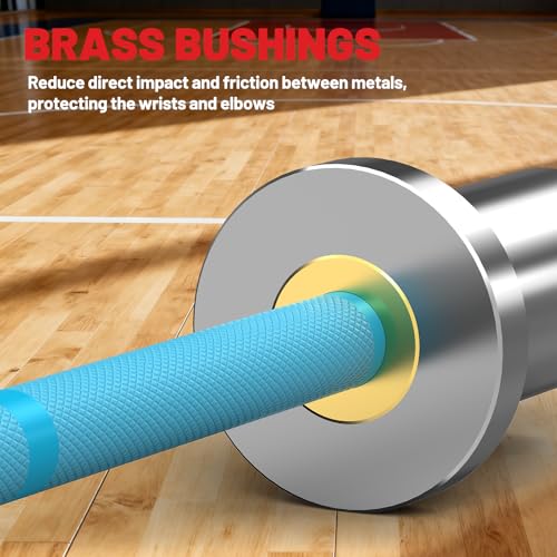Blue Silver 4ft Mini Barbell for Beginners - 5lb Technique Training Barbell for Women & Kids