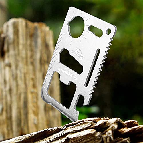 GUARDMAN 2-Pack 11-in-1 Credit Card Multitool Survival Gadget for Men - Compact & Durable
