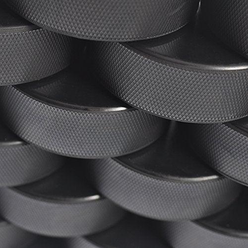 Bulk Hockey Pucks 50 Count for Ice Hockey Training & Competition - Durable Rubber