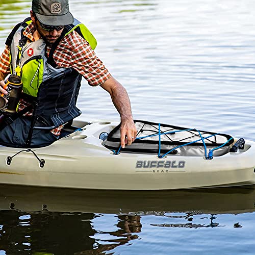 18.5'' Buffalo Gear Insulated Kayak Cooler Bag with Shoulder Strap - Grey, Leakproof, Keep Drinks & Catch Cold All Day