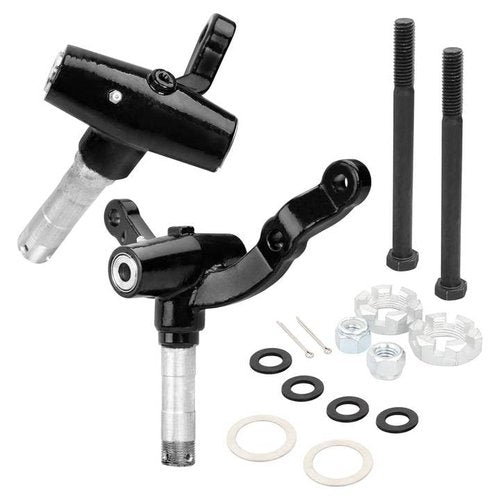 ATRACYPART Golf Cart Spindle Front End Repair Kit, Passenger & Driver Side Replacement Spindles Set, Compatible with EZGO PDS/TXT 2001.6-Up Electric & Gas Golf Cart, Replace 70673-G02 70942-G02