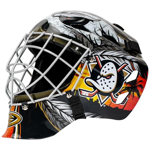Franklin Sports Anaheim Ducks NHL Youth Hockey Goalie Mask - Street Hockey Mask for Kids