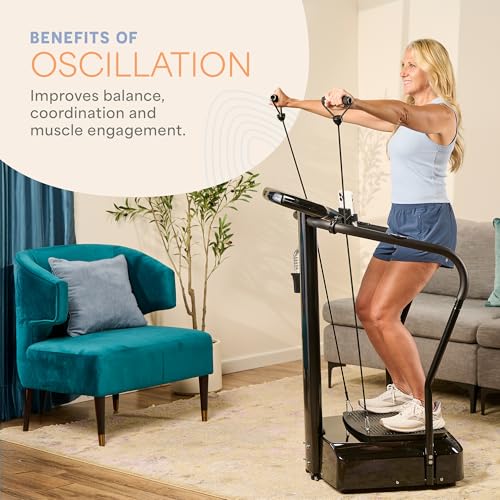 Lifepro Rhythm Full-Body Vibration Exercise Machine with 99 Speed Levels & Handrails