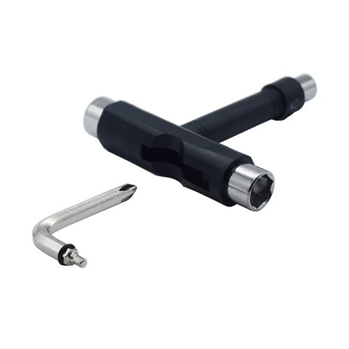 Feisuo Black All-in-One Multifunctional Portable T-Tool&Y-Tool for Skateboard,All-in-One Skate Tools Set of 2 pcak