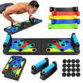Foldable Push Up Board with Resistance Bands for Home Workout