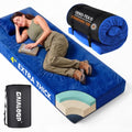 Lapis Blue Memory Foam Camping Mattress - Extra Thick 4 Inch Dual Layer Sleeping Pad