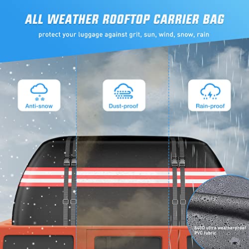 Nilight Car Roof Bag - Waterproof Rooftop Cargo Carrier 21 Cubic Feet - Variation of THIS listing