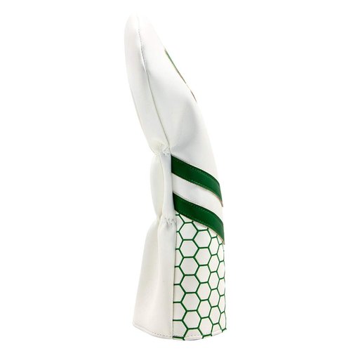 Lucky Clover Driver Headcover 460CC Golf Club Head Cover - White Synthetic Leather Driver Headcover fits for All Brand，Callaway Epic for Men Golfer
