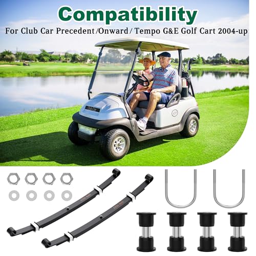 Heavy Duty Golf Cart Rear Leaf Spring Kit for Club Car Precedent Onward Tempo 2004+