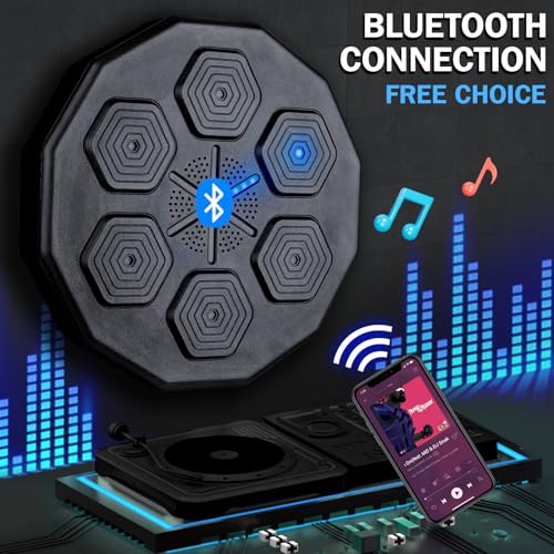 Bluetooth Music Boxing Machine with Beat Sync Wall Mount - Family Fitness Equipment