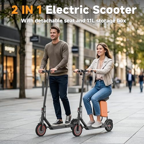Qlaway Black 8.5'' Foldable Electric Scooter for Adults, 19MPH, 700W Peak Motor