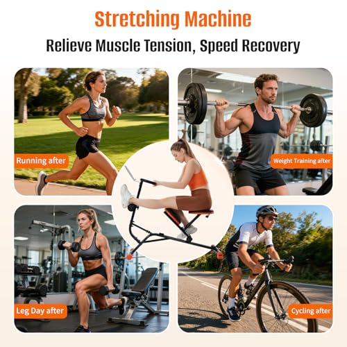 HXD-ERGO Full Body Back & Hamstring Stretching Machine - Adjustable Home Flexibility Trainer