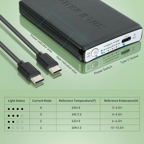 Rechargeable 5V 5000mAh Lithium Polymer Battery Pack for Heated Socks & Gloves