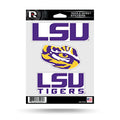 Alabama NCAA Triple Sticker Sheet - LSU Tigers Variation