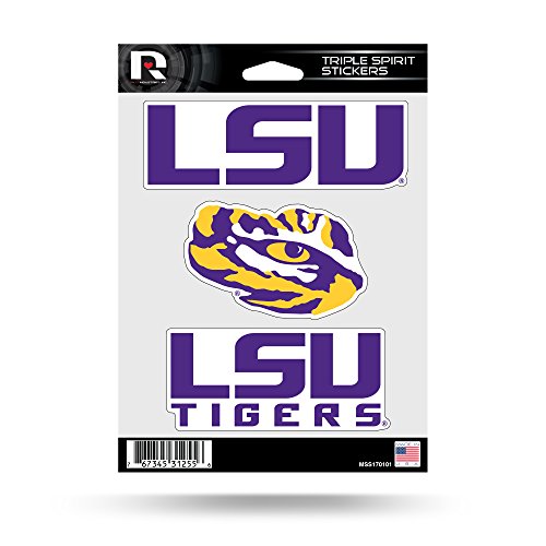 Alabama NCAA Triple Sticker Sheet - LSU Tigers Variation