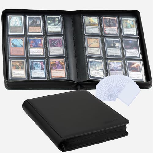 252 Card Trading Card Binder with 20 Top Loaders - Black Variation of 252cards