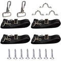 Adjustable Marine Bimini Top Straps - Stainless Steel Tie Down Webbing for Boat Cover