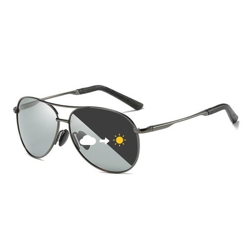 KISSOUL Men's Fashion Polarized Photochromic Sunglasses Day & Night Driving UV Clear Vision for Outdoor Driving Cycling Eyewear