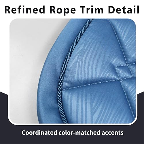 EQUINEWAVE All Purpose Saddle Pad Blue Horizon Embossed Satin Equine Tack