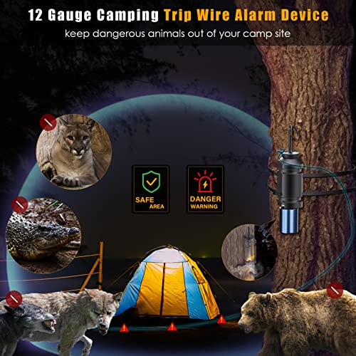 HOZOL 6 Pack 12 Gauge Perimeter Trip Alarm Security System for Camping & Property
